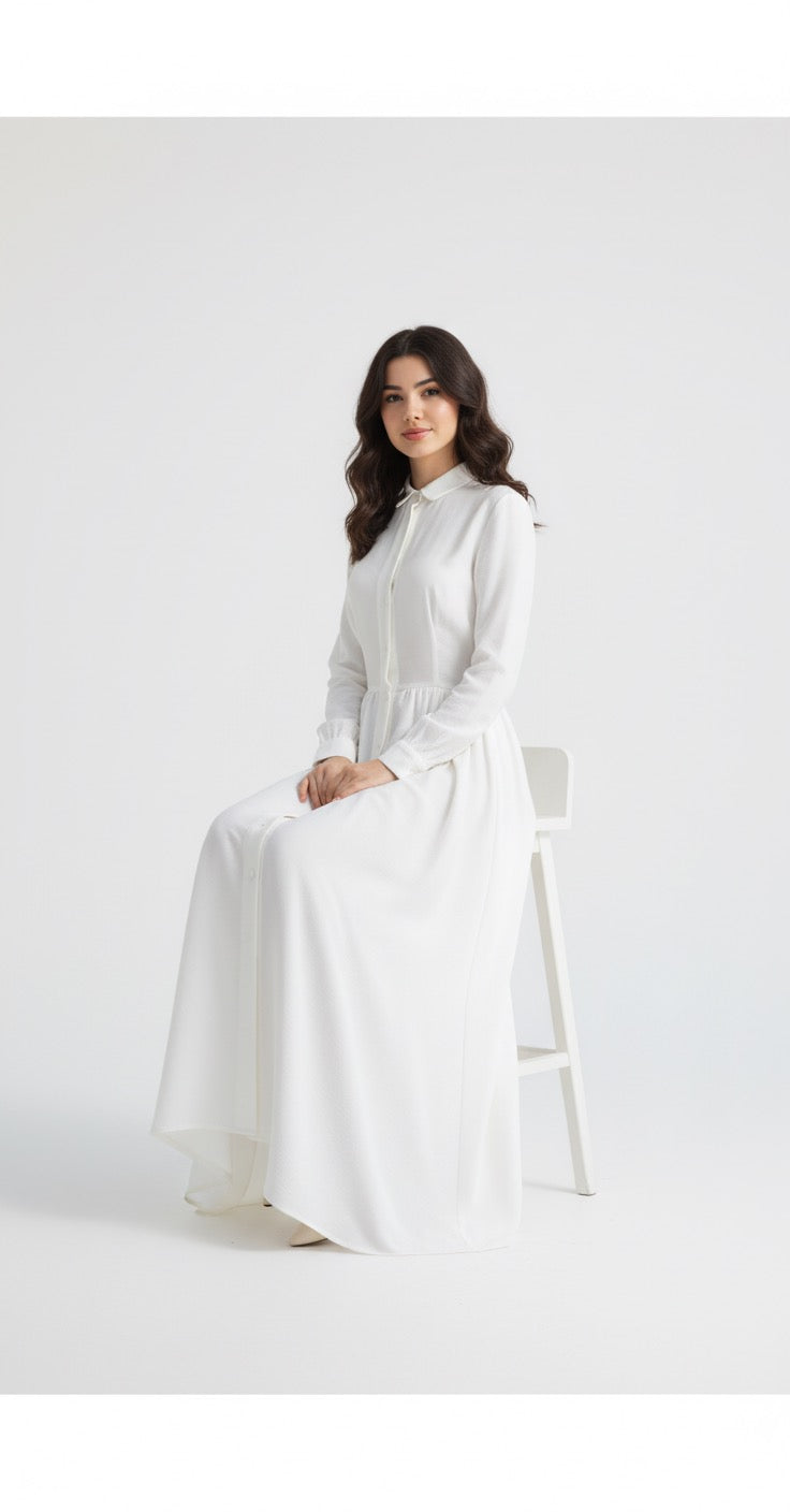 EVO 10054 - White Frock (SILK)