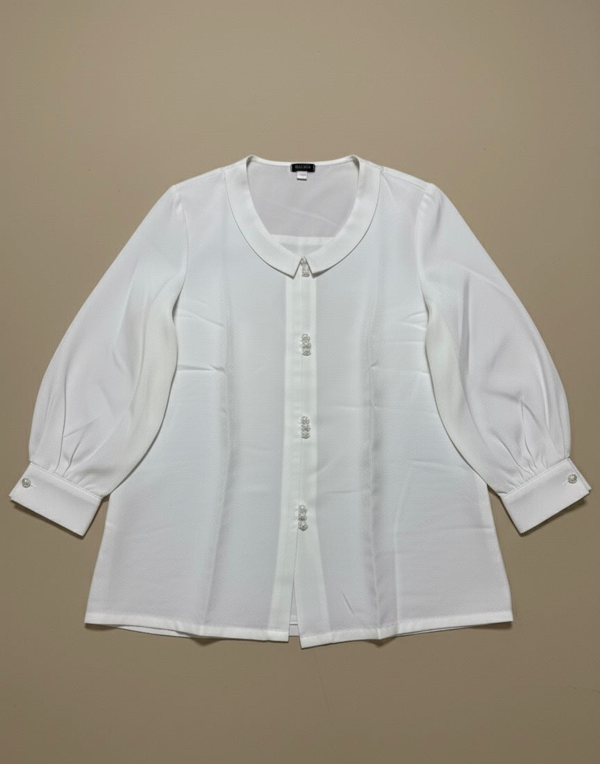 EVO 10055- White Silk Shirt