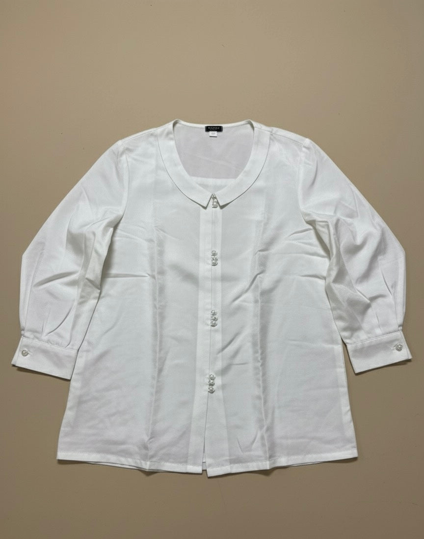 EVO 10055- White Silk Shirt