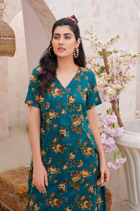 EVO10016-Printed lawn frock