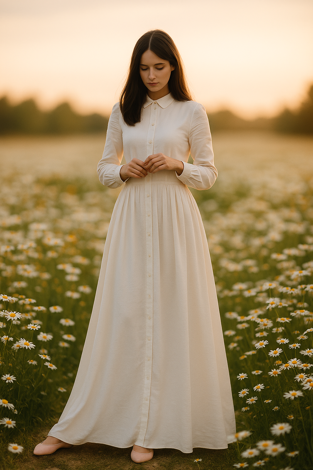EVO 10054 - White Frock (SILK)