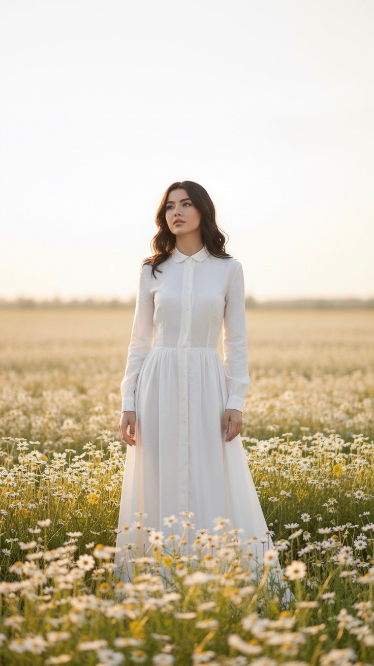 EVO 10054 - White Frock (SILK)