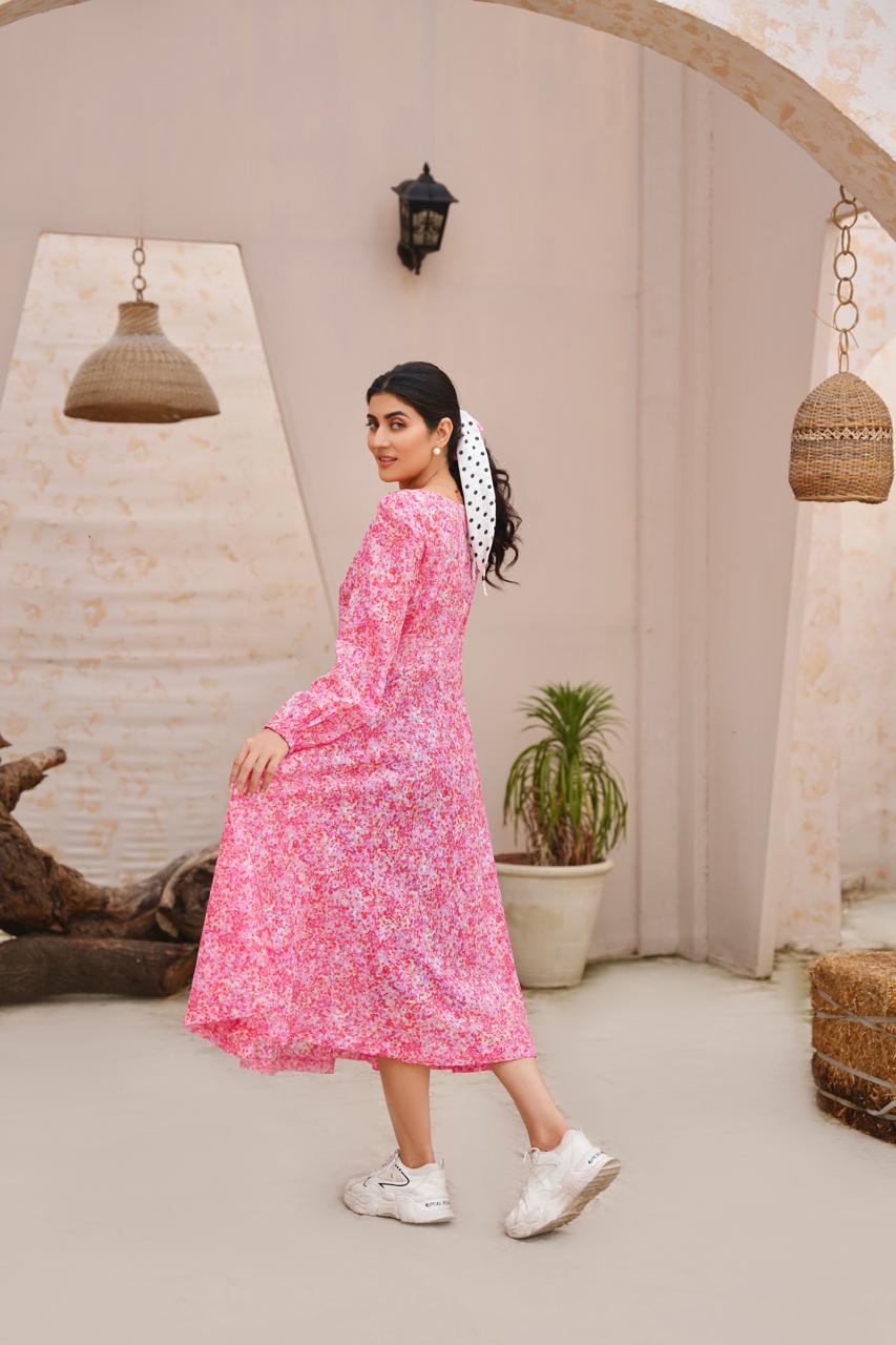 EVO10019-Printed lawn frock