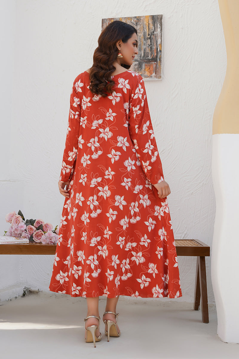 Evo10045-Printed Frock