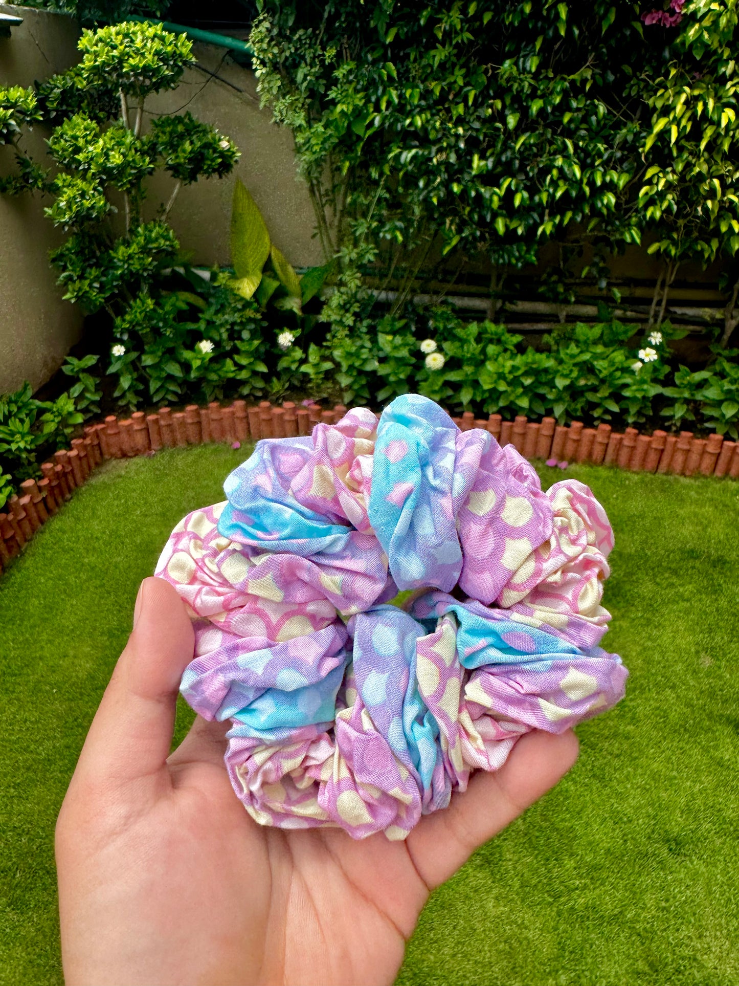 Mermaid Linen Scrunchie